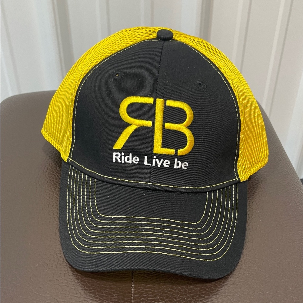 Black and Yellow RLB Flex Fit Hat